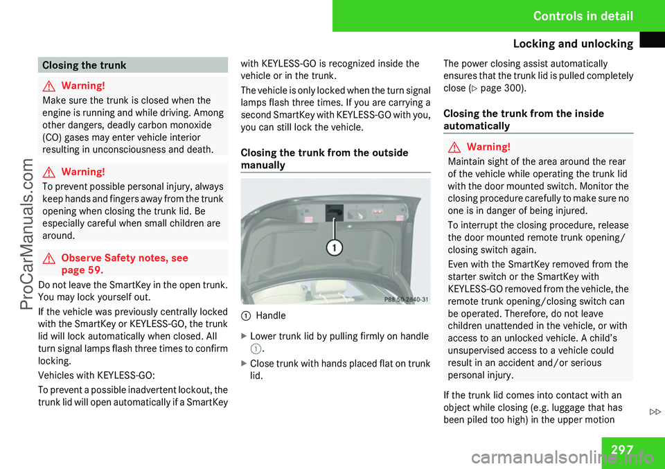 MERCEDES-BENZ CL-CLASS 2009  Owners Manual ProCarManuals.com 
