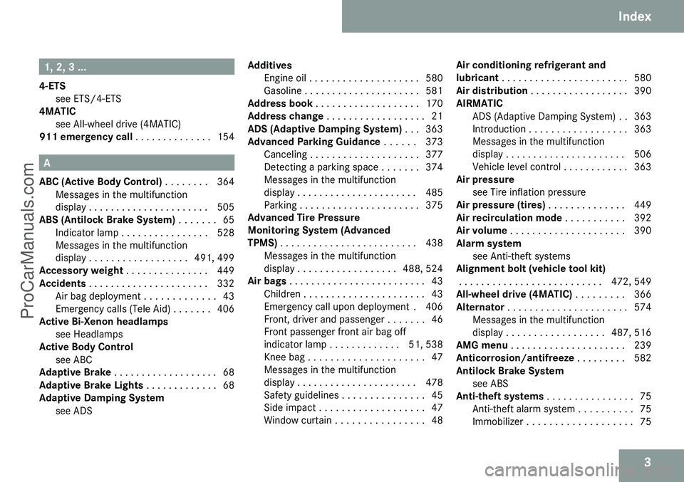 MERCEDES-BENZ CL-CLASS 2009 Owners Manual ProCarManuals.com MERCEDES-BENZ CL-CLASS 2009 Owners Manual ProCarManuals.com