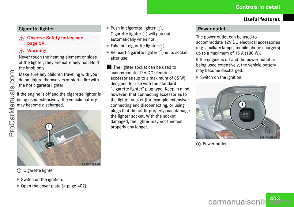 MERCEDES-BENZ CL-CLASS 2009 Owners Manual ProCarManuals.com MERCEDES-BENZ CL-CLASS 2009 Owners Manual ProCarManuals.com