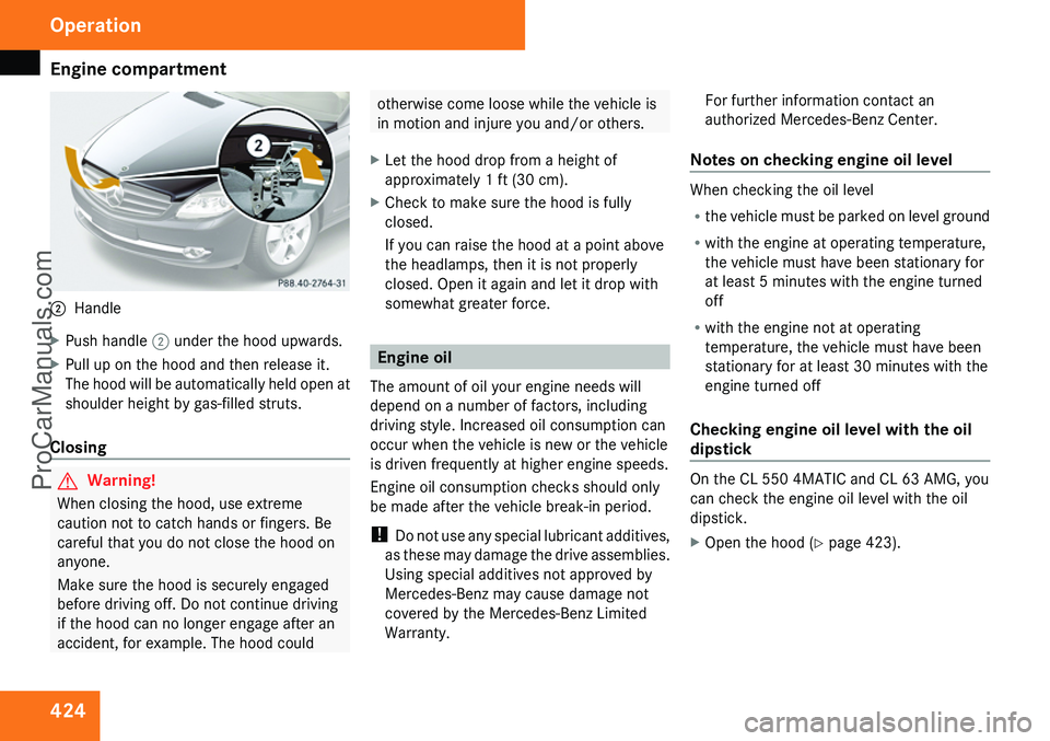 MERCEDES-BENZ CL-CLASS 2009  Owners Manual ProCarManuals.com 