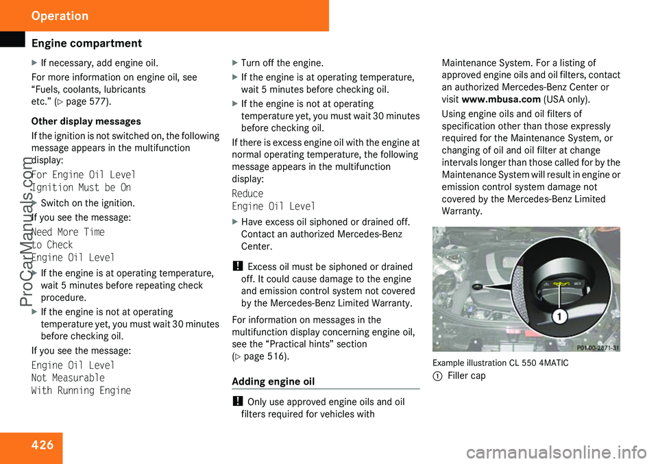 MERCEDES-BENZ CL-CLASS 2009  Owners Manual ProCarManuals.com 