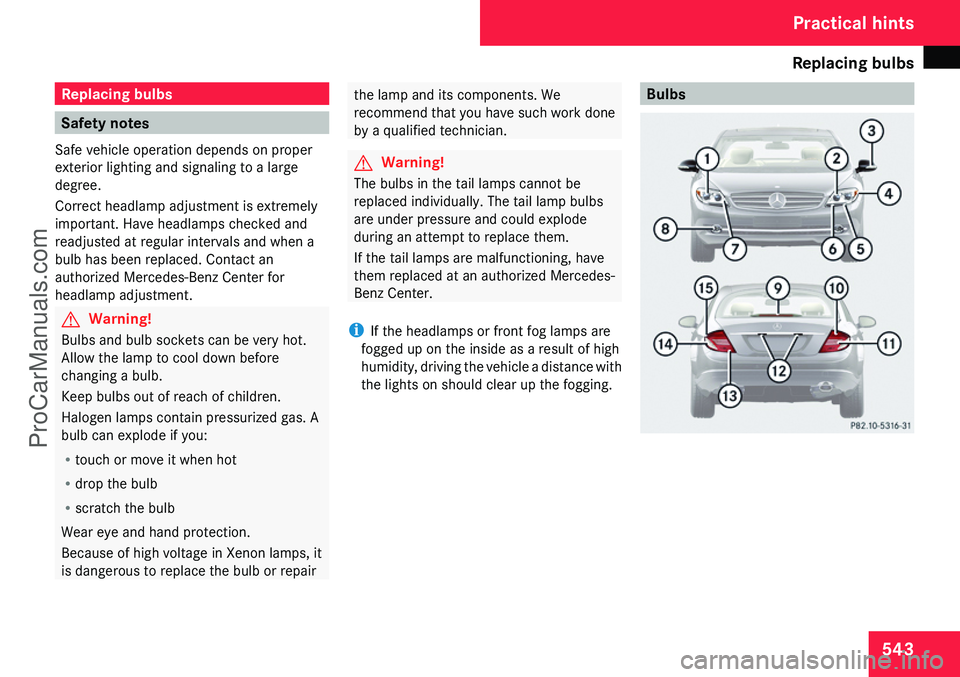 MERCEDES-BENZ CL-CLASS 2009  Owners Manual ProCarManuals.com 