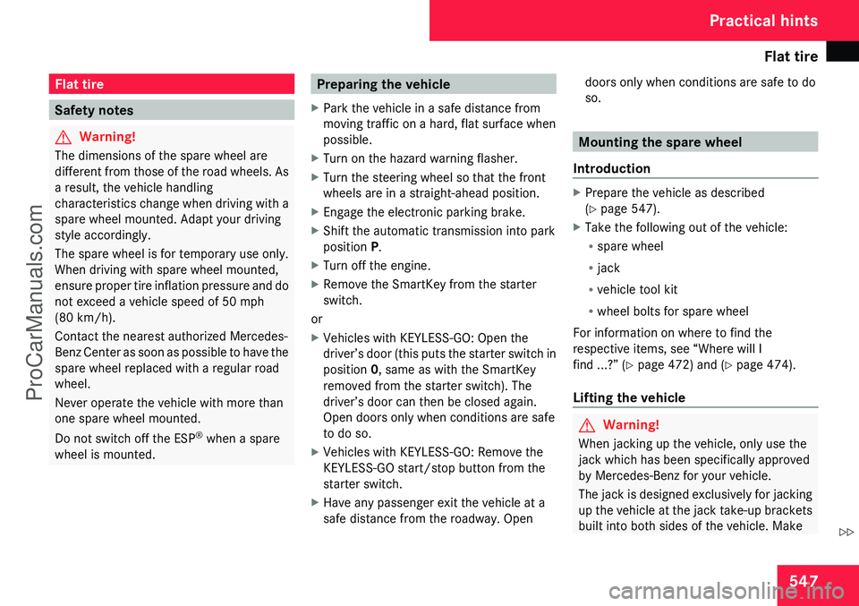MERCEDES-BENZ CL-CLASS 2009  Owners Manual ProCarManuals.com 