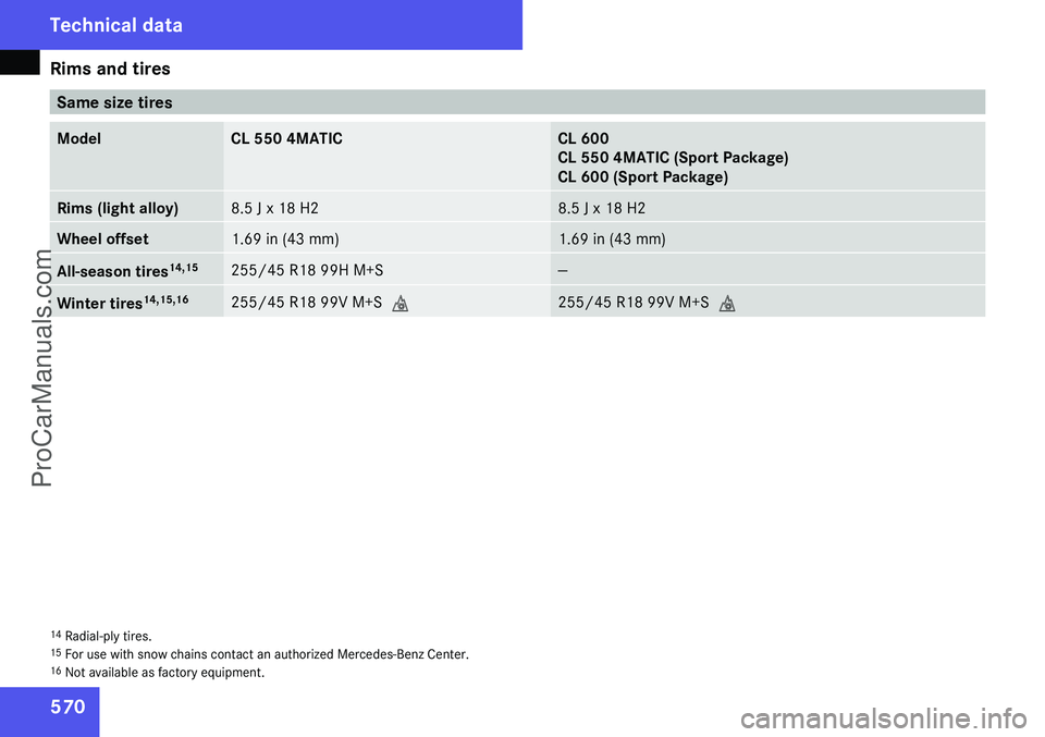 MERCEDES-BENZ CL-CLASS 2009  Owners Manual ProCarManuals.com 