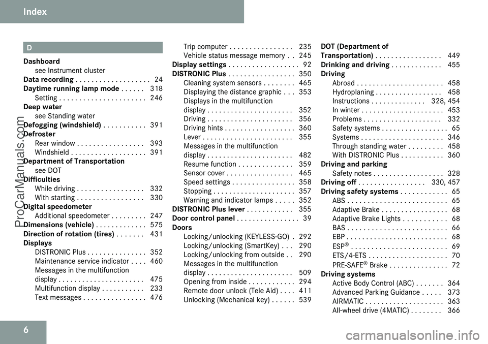 MERCEDES-BENZ CL-CLASS 2009 Owners Manual ProCarManuals.com MERCEDES-BENZ CL-CLASS 2009 Owners Manual ProCarManuals.com