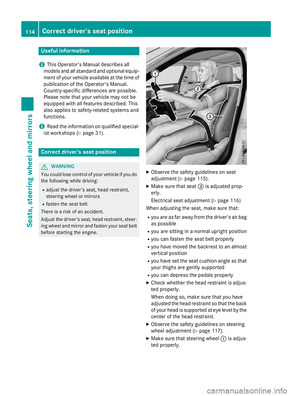 MERCEDES-BENZ E-SEDAN 2016 Owners Manual Useful information
i
This Operator's Manual describes all
models and all standard and optional equip-
ment of your vehicle available at the time of
publication of the Operator's Manual.
Countr MERCEDES-BENZ E-SEDAN 2016 Owners Manual Useful information
i
This Operator's Manual describes all
models and all standard and optional equip-
ment of your vehicle available at the time of
publication of the Operator's Manual.
Countr