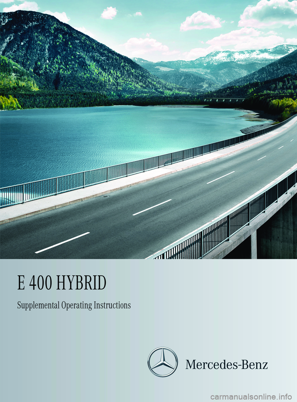 MERCEDES-BENZ E400 HYBRID 2014  Owners Manual 