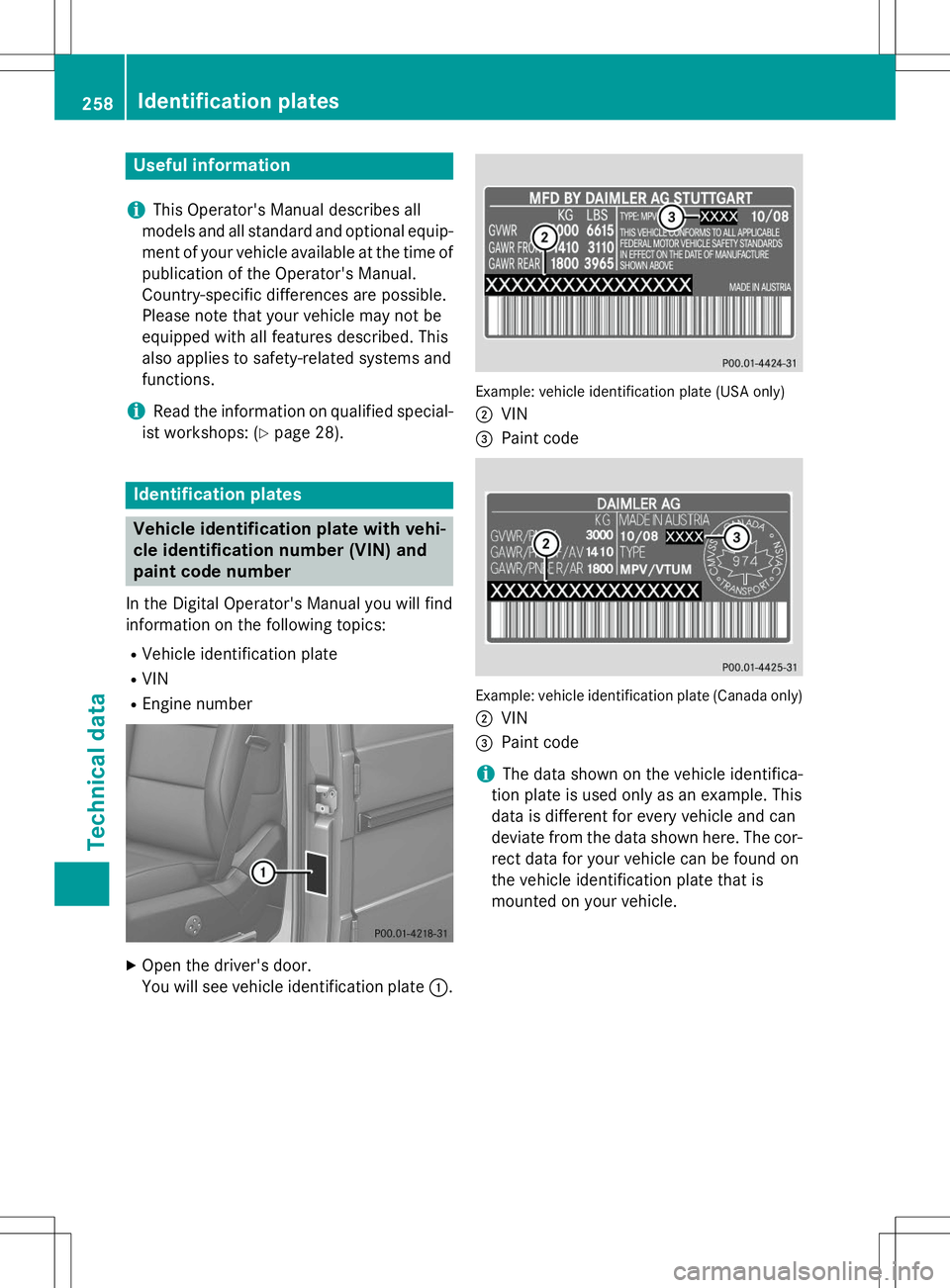 MERCEDES-BENZ G-CLASS SUV 2015 Owners Manual Useful information
iThis Operator's Manual describes all
models and all standard and optional equip- ment of your vehicle available at the time of
publication of the Operator's Manual.
Countr MERCEDES-BENZ G-CLASS SUV 2015 Owners Manual Useful information
iThis Operator's Manual describes all
models and all standard and optional equip- ment of your vehicle available at the time of
publication of the Operator's Manual.
Countr