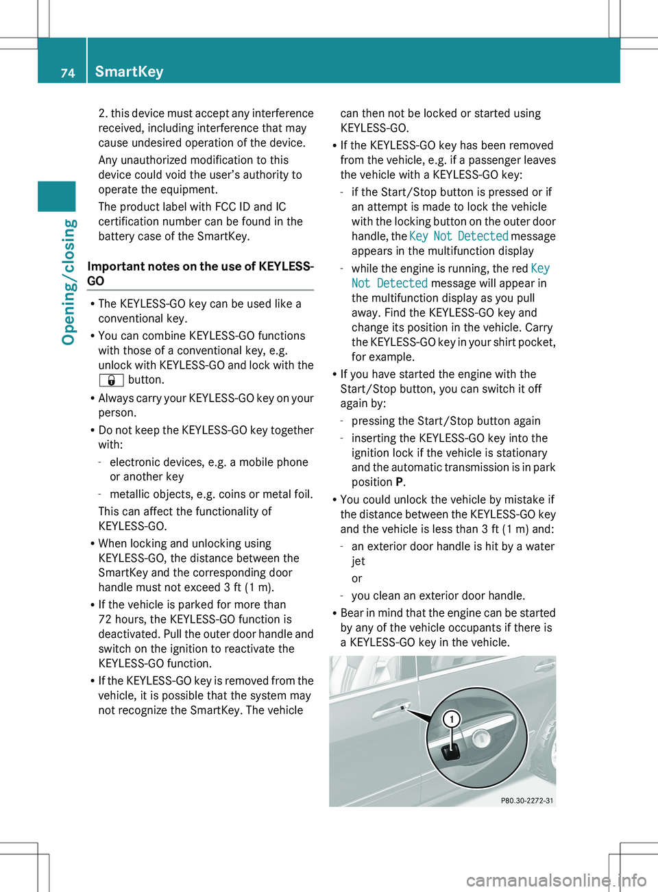MERCEDES-BENZ R-CLASS FAMILY TOURER 2012 Manual PDF 2. this device must accept any interference
received, including interference that may
cause undesired operation of the device.
Any unauthorized modification to this
device could void the user’s auth MERCEDES-BENZ R-CLASS FAMILY TOURER 2012 Manual PDF 2. this device must accept any interference
received, including interference that may
cause undesired operation of the device.
Any unauthorized modification to this
device could void the user’s auth