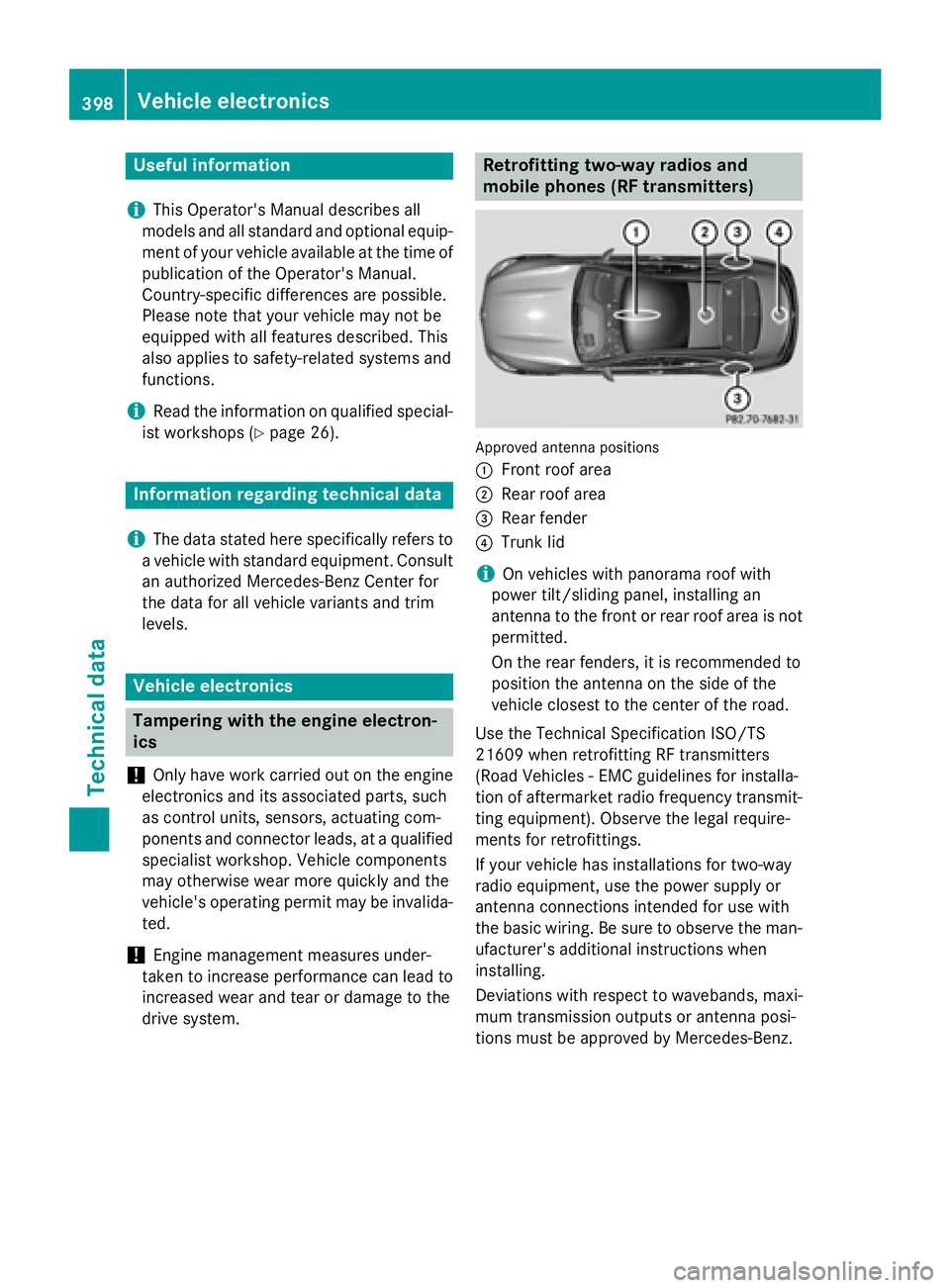 MERCEDES-BENZ S-COUPE 2016  Owners Manual Useful information
i
This Operator's Manual describes all
models and all standard and optional equip-
ment of your vehicle available at the time of
publication of the Operator's Manual.
Countr