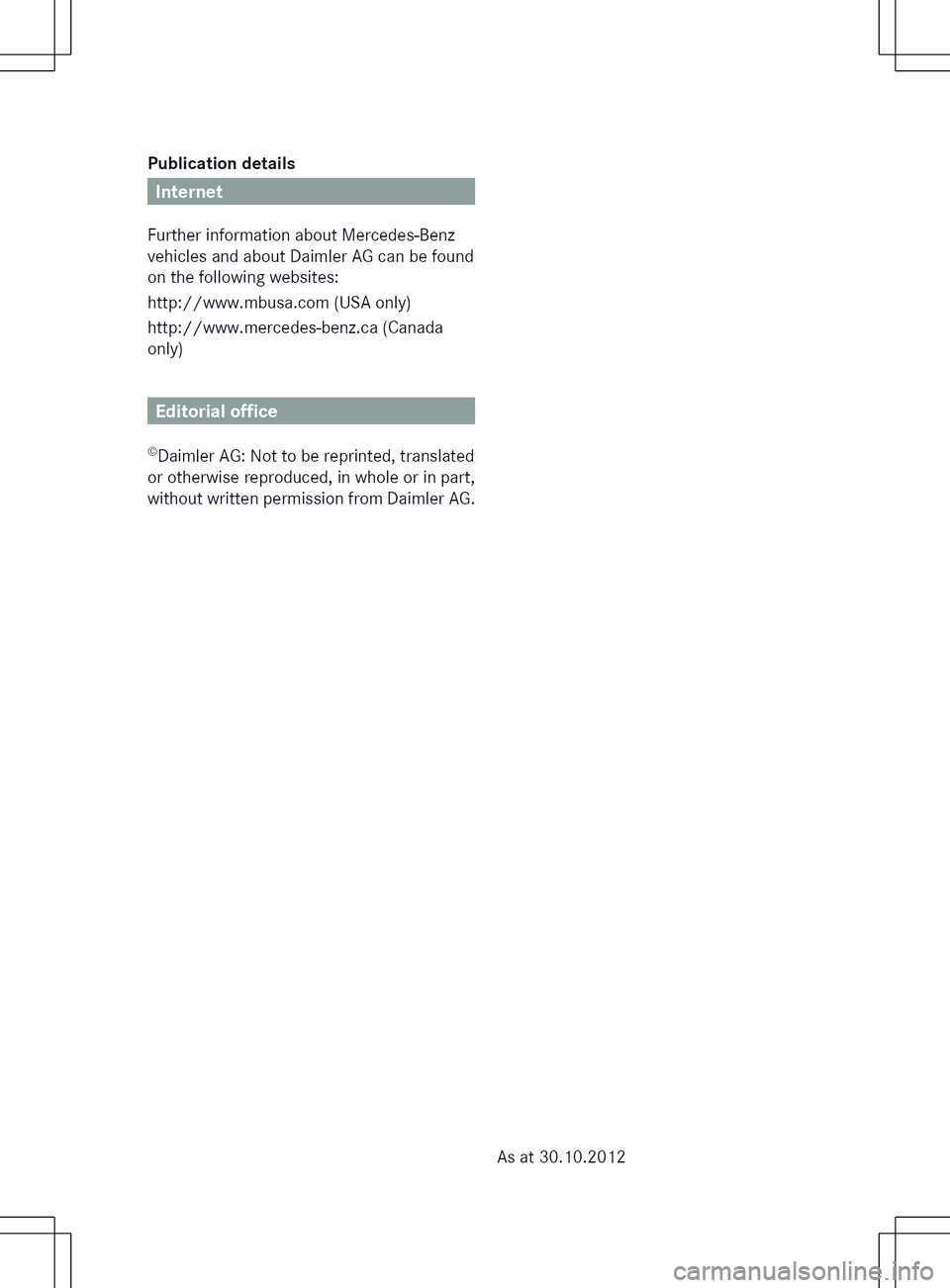 MERCEDES-BENZ SLK-CLASS ROADSTER 2014  Owners Manual 