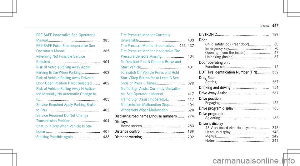 MERCEDES-BENZ C CLASS COUPE 2023  Owners Manual �P�R�E�-�S�A�F�E� �I�n�o�p�e�r�a�t�i�v�e� �S�e�e� �O�p�e�r�a�t�o�r�\b�s
�M�a�n�u�a�l �.�.�.�.�.�.�.�.�.�.�.�.�.�.�.�.�.�.�.�.�.�.�.�.�.�.�.�.�.�.�.�.�.�.�.�.�.�.�.�.�.�.�.�.�.�.�.�.�.�. �3�8�5
�P�R�E�