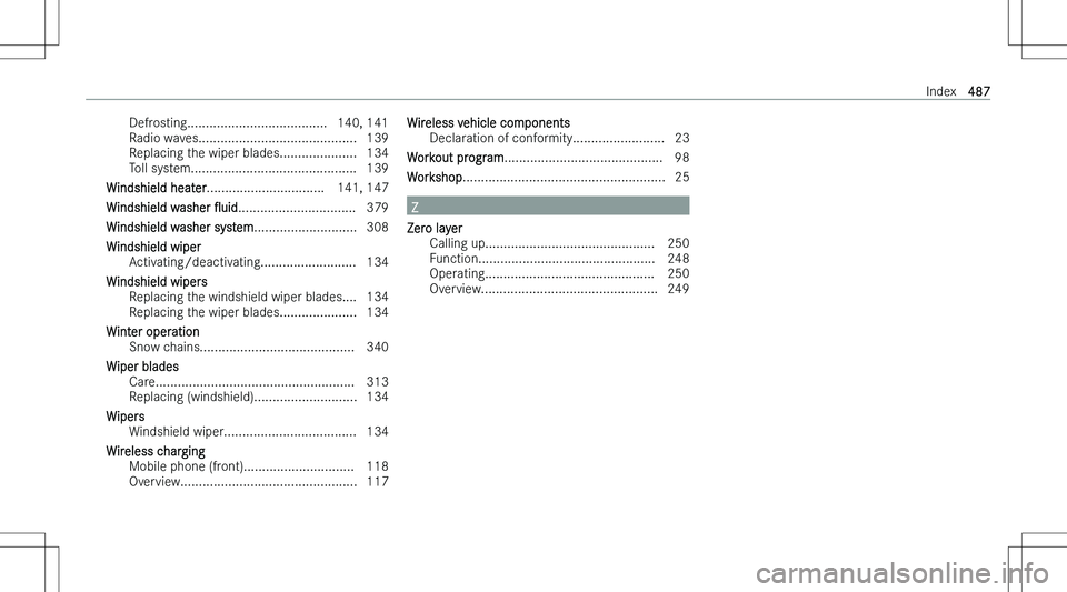 MERCEDES-BENZ C CLASS COUPE 2023  Owners Manual �D�e�f�r�o�s�t�i�n�g�.�.�.�.�.�.�.�.�.�.�.�.�.�.�.�.�.�.�.�.�.�.�.�.�.�.�.�.�.�.�.�.�.�.�.�.�.�. �1�4�0�,� �1�4�1
�R�a�d�i�o� �w�a�v�e�s�.�.�.�.�.�.�.�.�.�.�.�.�.�.�.�.�.�.�.�.�.�.�.�.�.�.�.�.�.�.�.�.