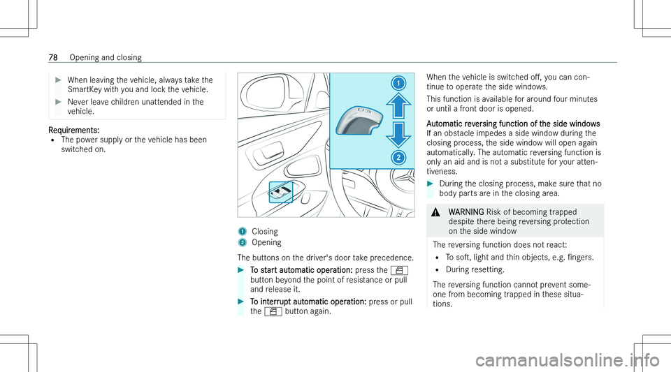 MERCEDES-BENZ C CLASS COUPE 2023 Manual PDF ��W�h�e�n� �l�e�a�v�i�n�g� �t�h�e� �v�e�h�i�c�l�e�,� �a�l�w�a�y�s� �t�a�k�e� �t�h�e�S�m�a�r�t�K�e�y� �w�i�t�h� �y�o�u� �a�n�d� �l�o�c�k� �t�h�e� �v�e�h�i�c�l�e�.��N�e�v�e�r� �l�e�a�v�e� �c�h�i�l�d�r