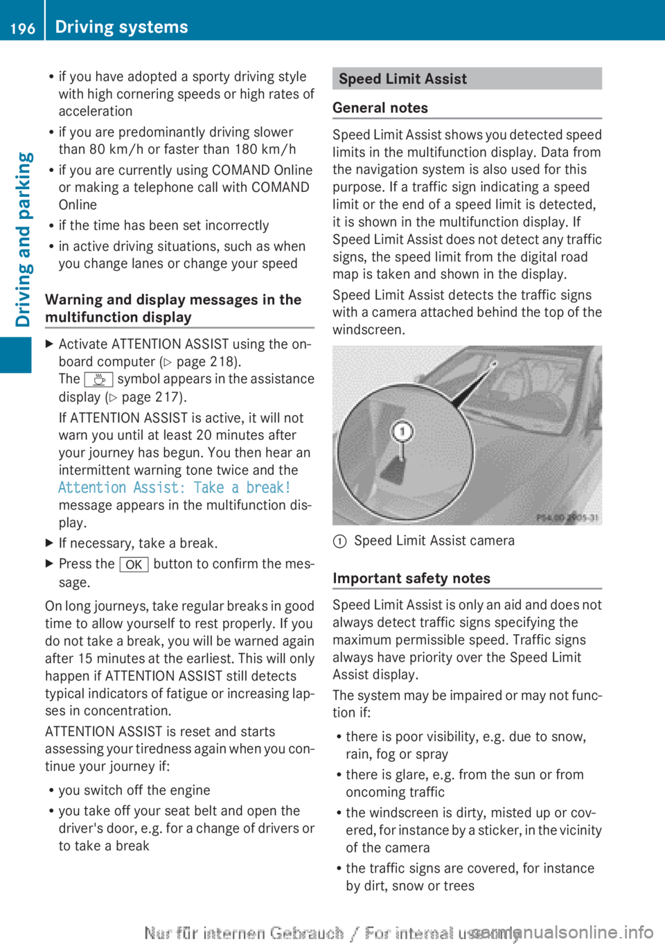 MERCEDES-BENZ CLA 2013 Owners Manual Rif you have adopted a sporty driving style
with high cornering speeds or high rates of
acceleration
R if you are predominantly driving slower
than 80 km/h or faster than 180 km/h
R if you are current MERCEDES-BENZ CLA 2013 Owners Manual Rif you have adopted a sporty driving style
with high cornering speeds or high rates of
acceleration
R if you are predominantly driving slower
than 80 km/h or faster than 180 km/h
R if you are current