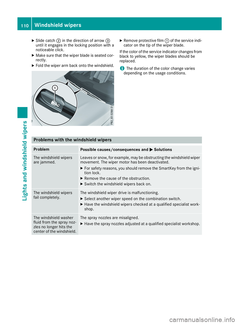 MERCEDES-BENZ CLA 2019  Owners Manual XSlide catch�Din the direction of arrow�
