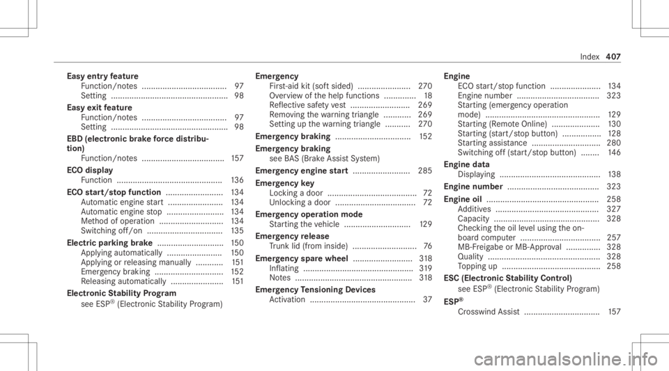 MERCEDES-BENZ CLA 2021 Owners Manual Easy
entryfe atur e
Fu nctio n/no tes .....................................9 7
Se tting <0011001100110011001100110011001100110011001100110011001100110011
0011001100110011001100110011001100110011001100 MERCEDES-BENZ CLA 2021 Owners Manual Easy
entryfe atur e
Fu nctio n/no tes .....................................9 7
Se tting <0011001100110011001100110011001100110011001100110011001100110011
0011001100110011001100110011001100110011001100