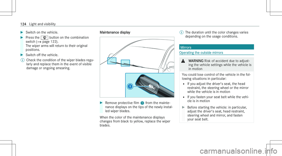 MERCEDES-BENZ CLA 2023  Owners Manual ��S�w�i�t�c�h� �o�n� �t�h�e� �v�e�h�i�c�l�e�.��P�r�e�s�s� �t�h�e� �