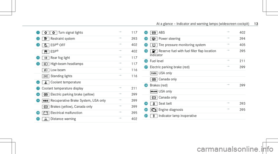 MERCEDES-BENZ CLA 2023 User Guide �1�>�=� �T�u�r�n� �s�i�g�n�a�l� �l�i�g�h�t�s!