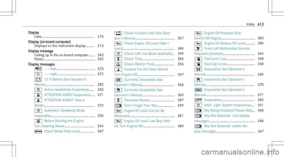 MERCEDES-BENZ CLA 2023  Owners Manual �D�i�s�p�l�a�y�C�a�r�e�.�.�.�.�.�.�.�.�.�.�.�.�.�.�.�.�.�.�.�.�.�.�.�.�.�.�.�.�.�.�.�.�.�.�.�.�.�.�.�.�.�.�.�.�.�.�.�.�.�.�.�.�.�. �2�7�6
�D�i�s�p�l�a�y� �(�o�n�-�b�o�a�r�d� �c�o�m�p�u�t�e�r�) �D�i�s�