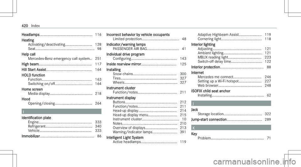 MERCEDES-BENZ CLA 2023  Owners Manual �H�e�a�d�l�a�m�p�s�.�.�.�.�.�.�.�.�.�.�.�.�.�.�.�.�.�.�.�.�.�.�.�.�.�.�.�.�.�.�.�.�.�.�.�.�.�.�.�.�.�.�.�.�.�.�.�.�.�.�. �1�1�6
�H�e�a�t�i�n�g �A�c�t�i�v�a�t�i�n�g�/�d�e�a�c�t�i�v�a�t�i�n�g�.�.�.�.�.�