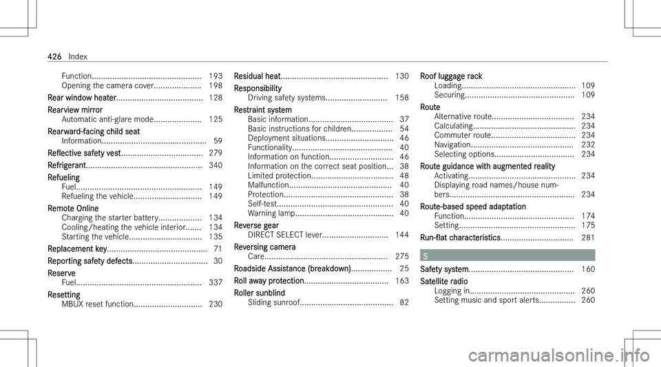 MERCEDES-BENZ CLA 2023  Owners Manual �F�u�n�c�t�i�o�n�.�.�.�.�.�.�.�.�.�.�.�.�.�.�.�.�.�.�.�.�.�.�.�.�.�.�.�.�.�.�.�.�.�.�.�.�.�.�.�.�.�.�.�.�.�.�.�. �1�9�3
�O�p�e�n�i�n�g� �t�h�e� �c�a�m�e�r�a� �c�o�v�e�r�.�.�.�.�.�.�.�.�.�.�.�.�.�.�.�.