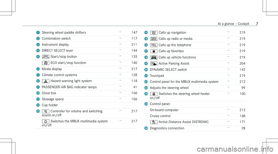 MERCEDES-BENZ CLA 2023  Owners Manual �1�S�t�e�e�r�i�n�g� �w�h�e�e�l� �p�a�d�d�l�e� �s�h�is�e�r�s!