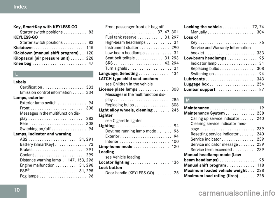 MERCEDES-BENZ CLS 2009 User Guide 