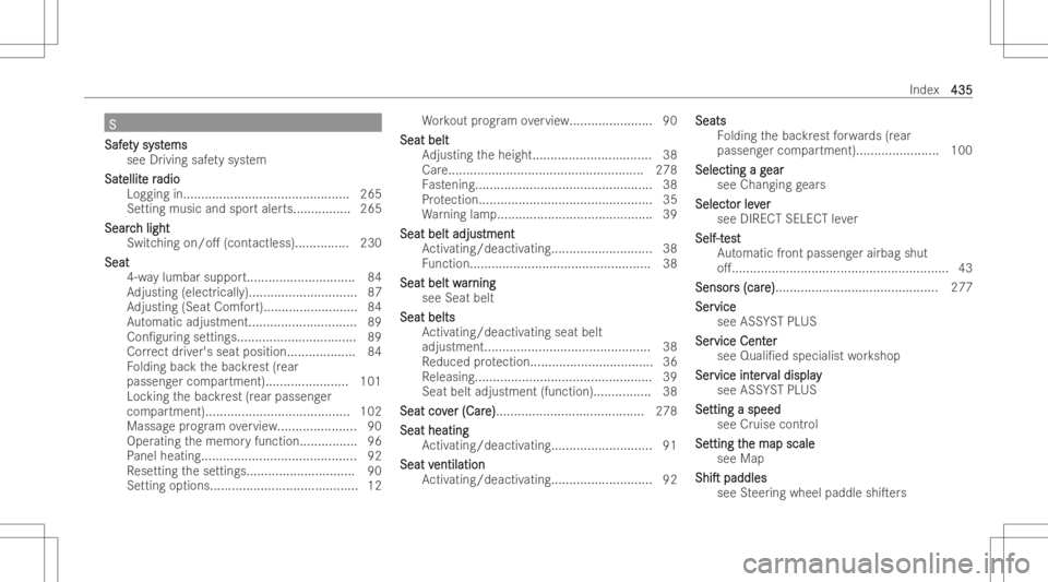 MERCEDES-BENZ CLS 2022  Owners Manual SS
Saf e Saf
ety syst ty
system s em
s
se eDr iving safety system
Sat Sat
ellit ellit
er e
radio adio
Logging in...<000F000F000F000F000F000F000F000F000F000F000F000F000F000F000F000F
000F000F000F000F000