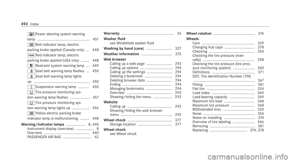 MERCEDES-BENZ E CLASS 2018  Owners Manual �