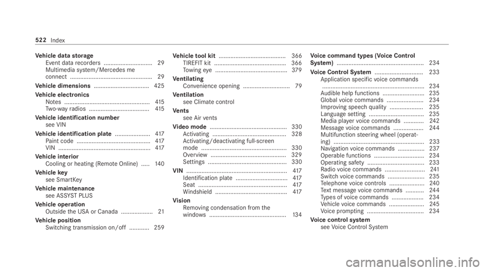 MERCEDES-BENZ E CLASS 2019 Owners Manual Vehicle datastorageEvent datarecorders ............................. 29Multimedia system/Mercedes meconnect .................................................29
Vehicle dimensions...................... MERCEDES-BENZ E CLASS 2019 Owners Manual Vehicle datastorageEvent datarecorders ............................. 29Multimedia system/Mercedes meconnect .................................................29
Vehicle dimensions......................