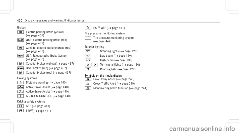 MERCEDES-BENZ E CLASS WAGON 2023  Owners Manual �B�r�a�k�e�s�