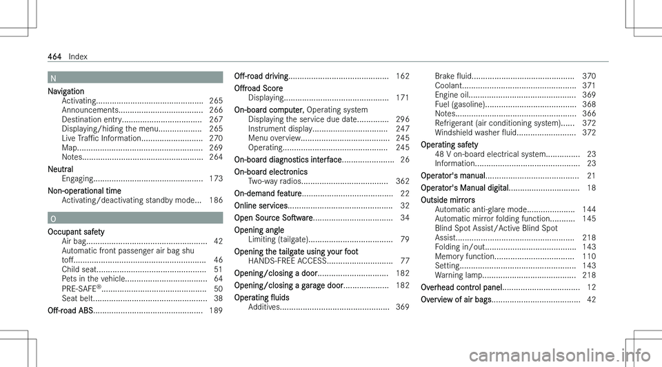 MERCEDES-BENZ E CLASS WAGON 2023  Owners Manual �N
�N�a�v�i�g�a�t�i�o�n �A�c�t�i�v�a�t�i�n�g�.�.�.�.�.�.�.�.�.�.�.�.�.�.�.�.�.�.�.�.�.�.�.�.�.�.�.�.�.�.�.�.�.�.�.�.�.�.�.�.�.�.�.�.�.�.�. �2�6�5
�A�n�n�o�u�n�c�e�m�e�n�t�s�.�.�.�.�.�.�.�.�.�.�.�.�.�.