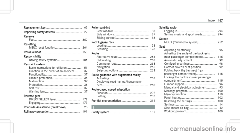 MERCEDES-BENZ E CLASS WAGON 2023  Owners Manual �R�e�p�l�a�c�e�m�e�n�t� �k�e�y�.�.�.�.�.�.�.�.�.�.�.�.�.�.�.�.�.�.�.�.�.�.�.�.�.�.�.�.�.�.�.�.�.�.�.�.�.�.�.�.�.�.�.�. �6�9
�R�e�p�o�r�t�i�n�g� �s�a�f�e�t�y� �d�e�f�e�c�t�s �.�.�.�.�.�.�.�.�.�.�.�.�.�