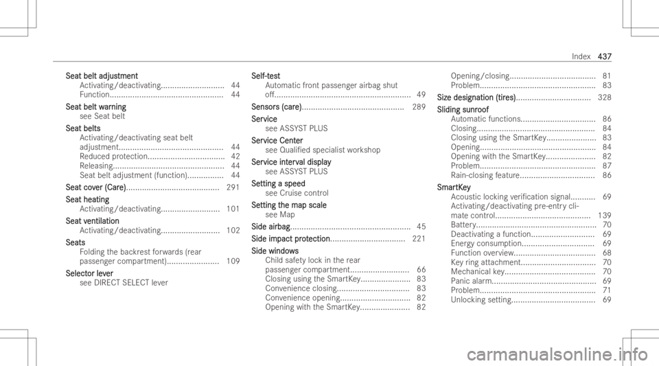 MERCEDES-BENZ EQB 2023  Owners Manual Sea
tbe ltad jus Sea
tbe ltad justm ent tme
nt
Ac tivating/dea ctivating <000F000F000F000F000F000F000F000F000F000F000F000F000F000F000F000F
000F000F000F000F000F000F000F000F000F000F000F000F> 44
Fu nctio