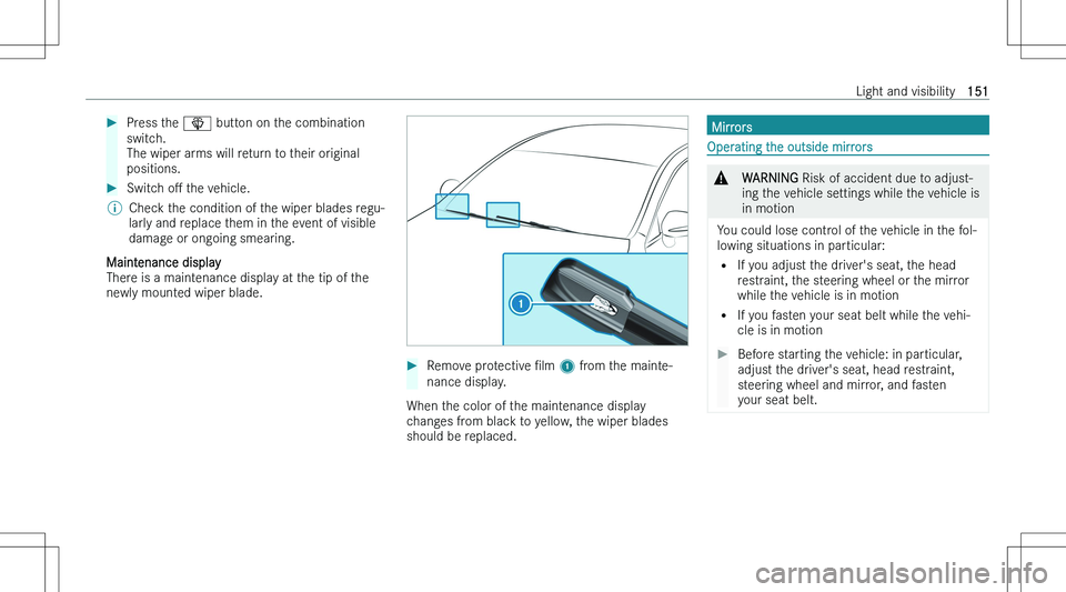 MERCEDES-BENZ EQE 2023  Owners Manual ��P�r�e�s�s� �t�h�e� �