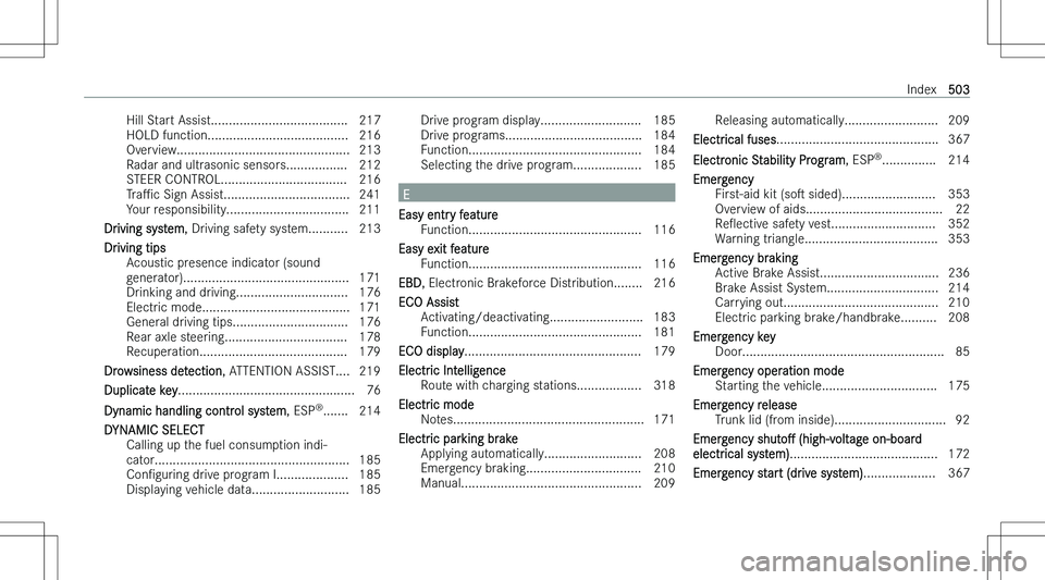 MERCEDES-BENZ EQE 2023  Owners Manual �H�i�l�l� �S�t�a�r�t� �A�s�s�i�s�t�.�.�.�.�.�.�.�.�.�.�.�.�.�.�.�.�.�.�.�.�.�.�.�.�.�.�.�.�.�.�.�.�.�.�.�.�.�. �2�1�7
�H�O�L�D� �f�u�n�c�t�i�o�n�.�.�.�.�.�.�.�.�.�.�.�.�.�.�.�.�.�.�.�.�.�.�.�.�.�.�.�.