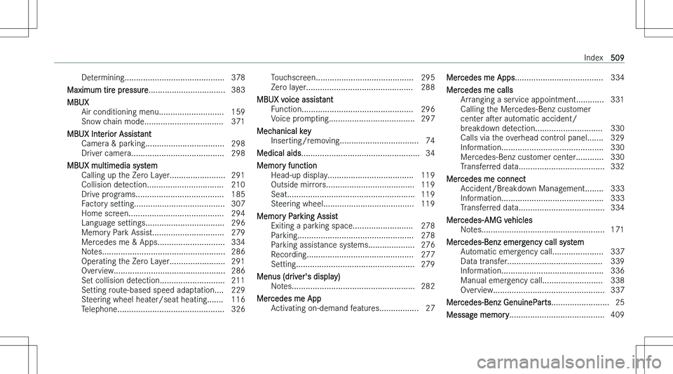 MERCEDES-BENZ EQE 2023  Owners Manual �D�e�t�e�r�m�i�n�i�n�g�.�.�.�.�.�.�.�.�.�.�.�.�.�.�.�.�.�.�.�.�.�.�.�.�.�.�.�.�.�.�.�.�.�.�.�.�.�.�.�.�.�.�. �3�7�8
�M�a�x�i�m�u�m� �t�i�r�e� �p�r�e�s�s�u�r�e �.�.�.�.�.�.�.�.�.�.�.�.�.�.�.�.�.�.�.�.�