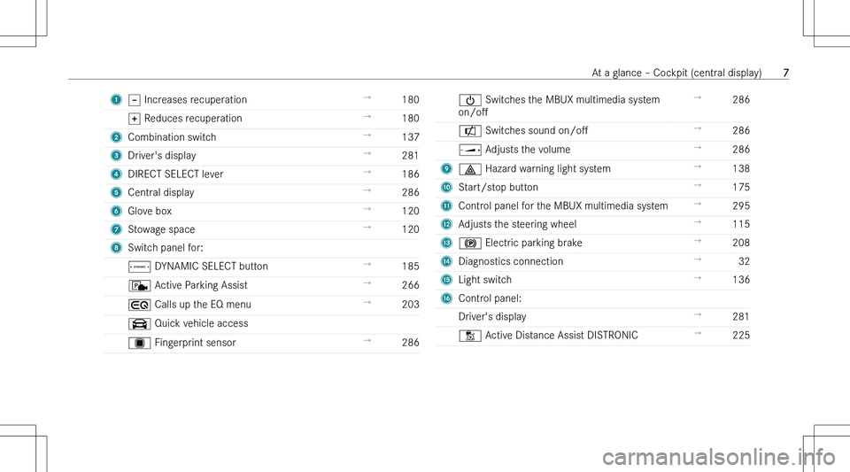 MERCEDES-BENZ EQE 2023  Owners Manual �1�X� �I�n�c�r�e�a�s�e�s� �r�e�c�u�p�e�r�a�t�i�o�n!