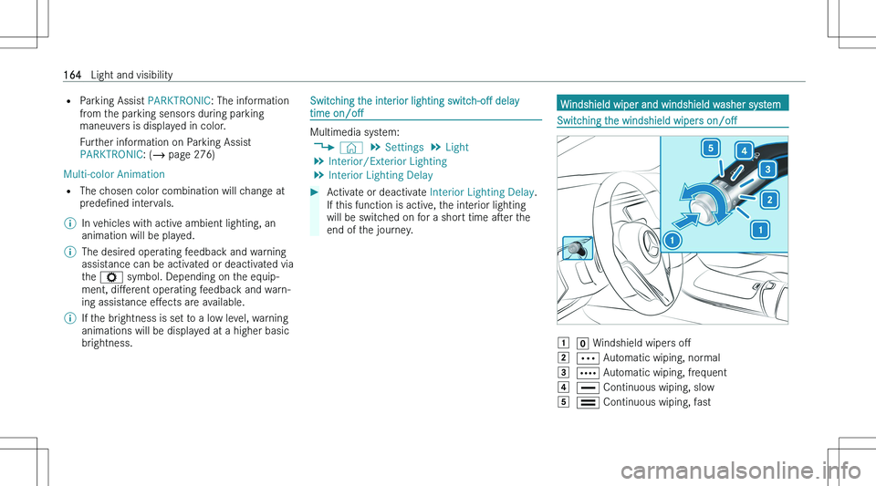 MERCEDES-BENZ EQS 2023  Owners Manual �=�P�a�r�k�i�n�g� �A�s�s�i�s�t�  �P�A�R�K�T�R�O�N�I�C�:� �T�h�e� �i�n�f�o�r�m�a�t�i�o�n
�f�r�o�m� �t�h�e� �p�a�r�k�i�n�g� �s�e�n�s�o�r�s� �d�u�r�i�n�g� �p�a�r�k�i�n�g
�m�a�n�e�u�v�e�r�s� �i�s� �d�i�s�