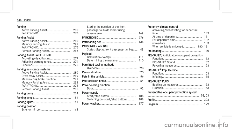 MERCEDES-BENZ EQS 2023  Owners Manual �P�a�r�k�i�n�g�A�c�t�i�v�e� �P�a�r�k�i�n�g� �A�s�s�i�s�t�.�.�.�.�.�.�.�.�.�.�.�.�.�.�.�.�.�.�.�.�.�.�.�.�.�.�.�.�.�. �2�8�0
�P�A�R�K�T�R�O�N�I�C�.�.�.�.�.�.�.�.�.�.�.�.�.�.�.�.�.�.�.�.�.�.�.�.�.�.�.�.