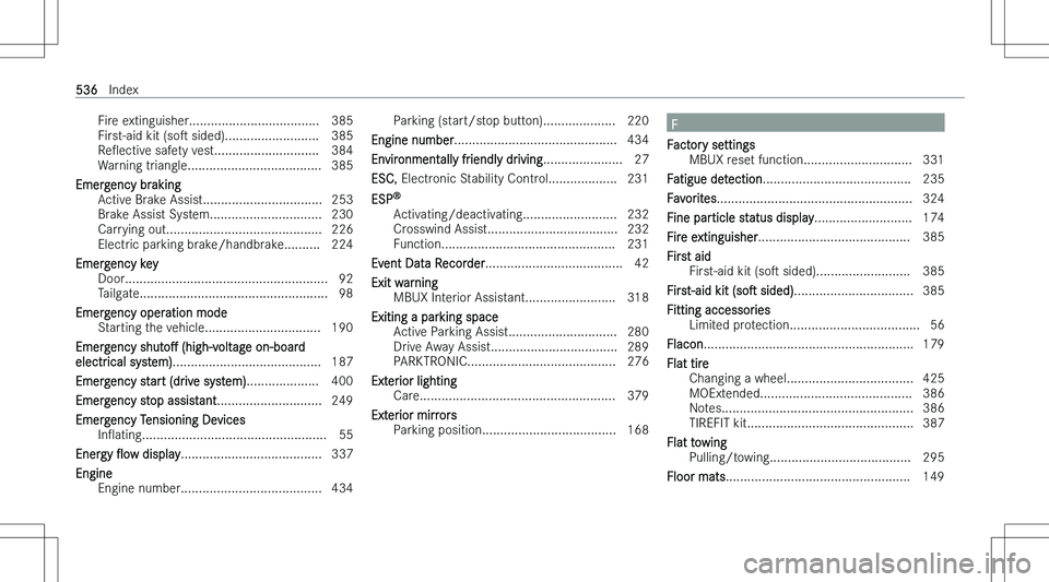MERCEDES-BENZ EQS SUV 2023  Owners Manual �F�i�r�e� �e�x�t�i�n�g�u�i�s�h�e�r�.�.�.�.�.�.�.�.�.�.�.�.�.�.�.�.�.�.�.�.�.�.�.�.�.�.�.�.�.�.�.�.�.�.�.�. �3�8�5
�F�i�r�s�t�-�a�i�d� �k�i�t�  �(�s�os� �s�i�d�e�d�)�.�.�.�.�.�.�.�.�.�.�.�.�.�.�.�.�.�
