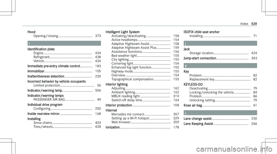 MERCEDES-BENZ EQS SUV 2023  Owners Manual �H�o�o�d�O�p�e�n�i�n�g�/�c�l�o�s�i�n�g�.�.�.�.�.�.�.�.�.�.�.�.�.�.�.�.�.�.�.�.�.�.�.�.�.�.�.�.�.�.�.�.�.�.�.�. �3�7�3
�I
�*�d�e�n�t�iN�c�a�t�i�o�n � �p�l�a�t�e
�E�n�g�i�n�e�.�.�.�.�.�.�.�.�.�.�.�.�.�