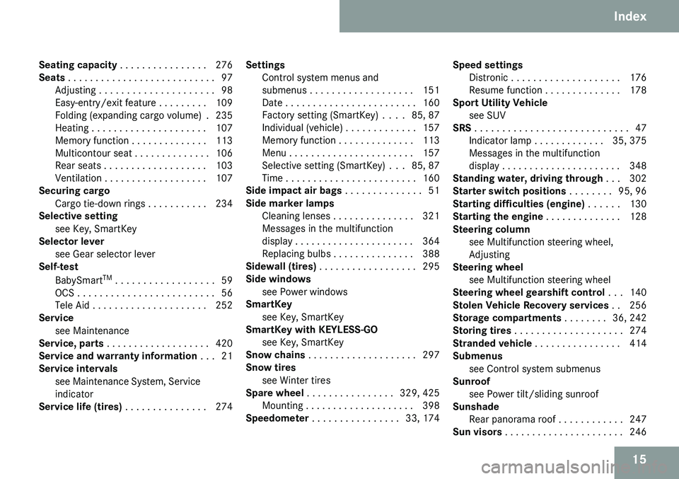 MERCEDES-BENZ GL 2009 User Guide 