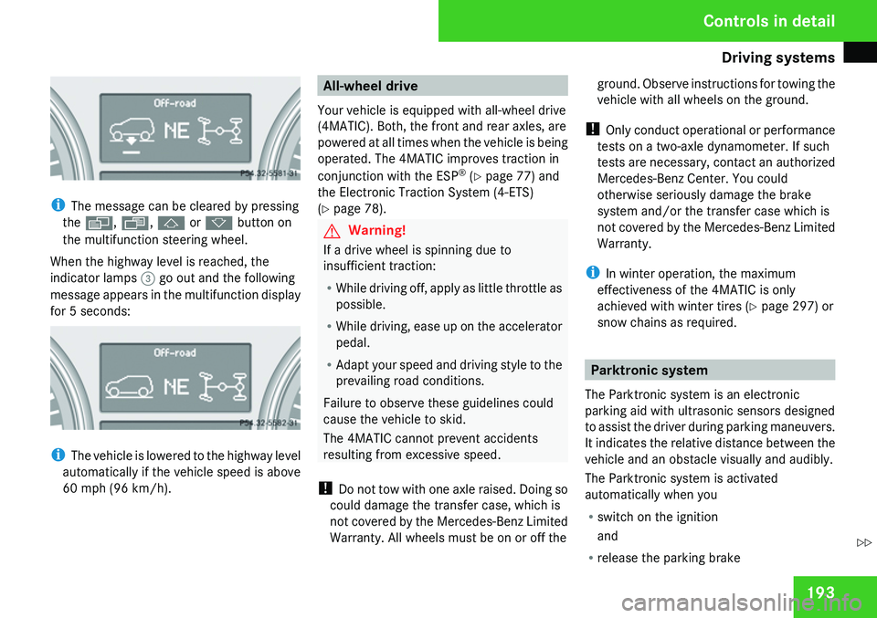 MERCEDES-BENZ GL 2009  Owners Manual 