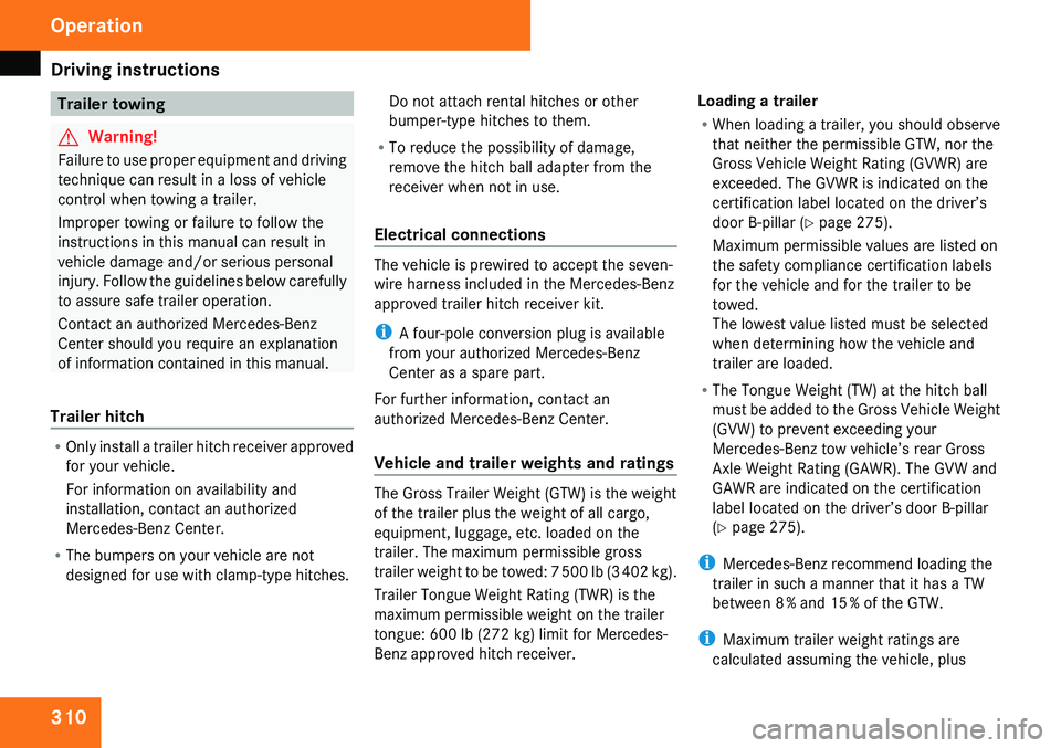 MERCEDES-BENZ GL 2009  Owners Manual 