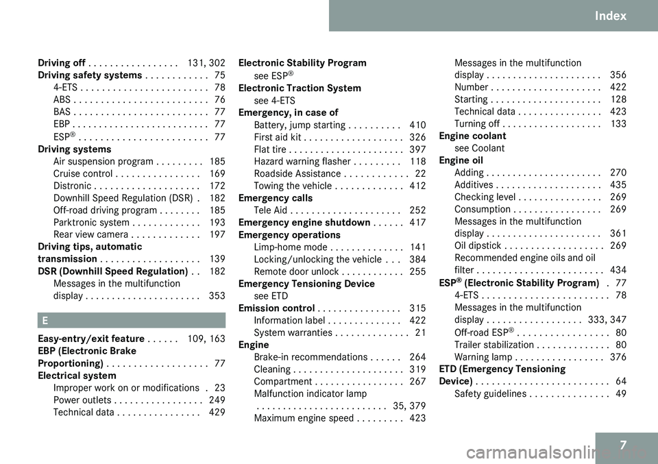 MERCEDES-BENZ GL 2009  Owners Manual 