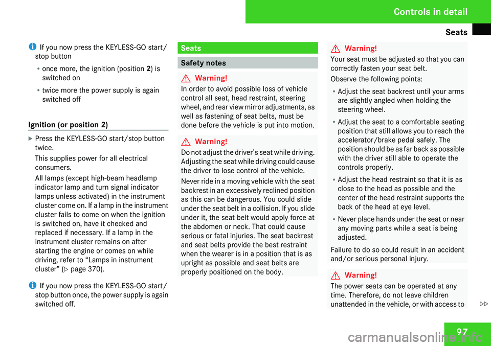 MERCEDES-BENZ GL 2009  Owners Manual 