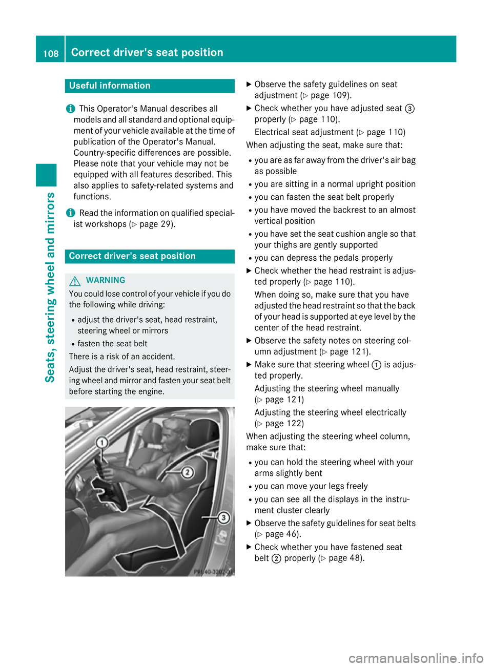 MERCEDES-BENZ GL 2016  Owners Manual Useful information
i This Operator's Manual describes all
models and all standard and optional equip-
ment of your vehicle available at the time of
publication of the Operator's Manual.
Countr