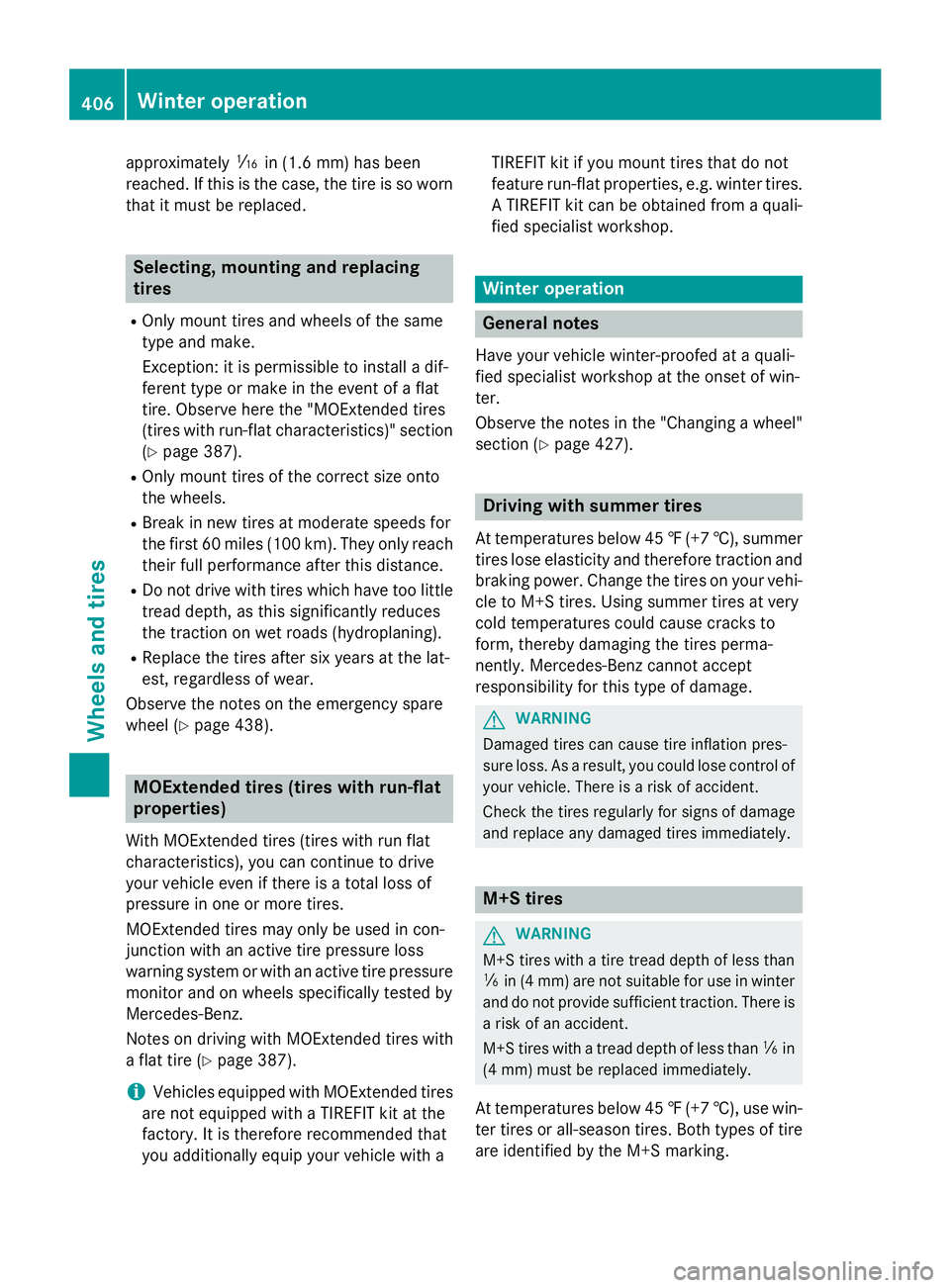 MERCEDES-BENZ GL 2016  Owners Manual approximately �